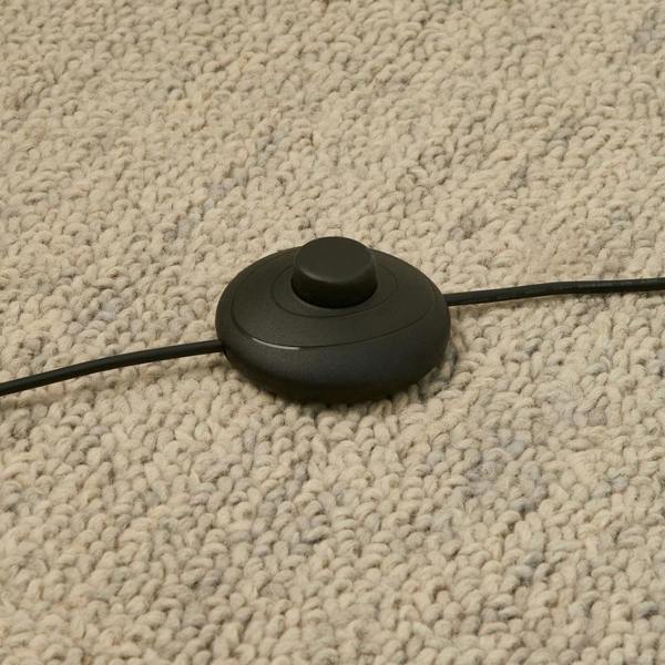 Hyde Matte Black And Crystal LED Floor Lamp