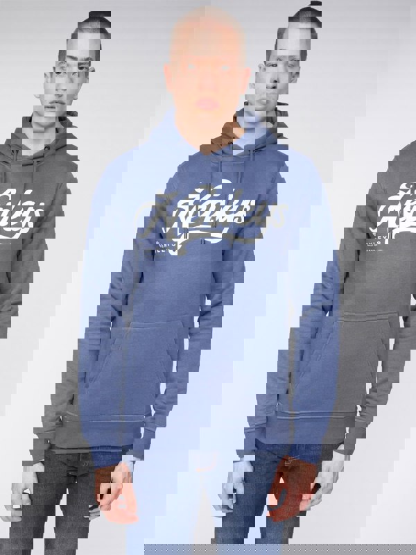 Henleys Scripthen Hoodie - Deep Blue