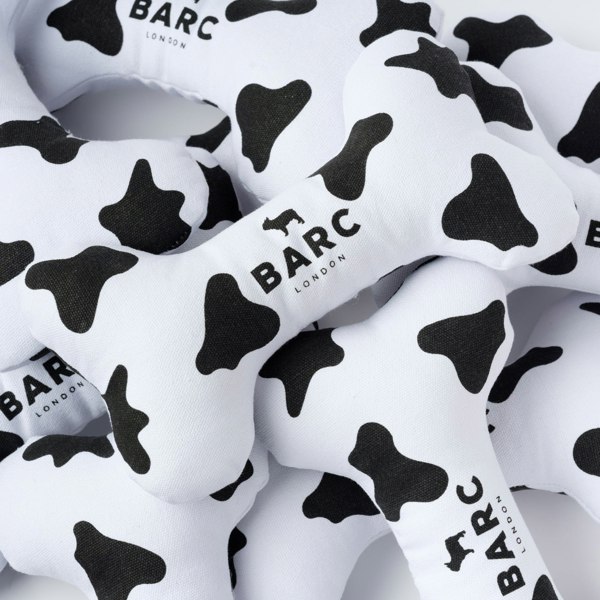 Selection of Cow Squeaky Dog Bone Toys