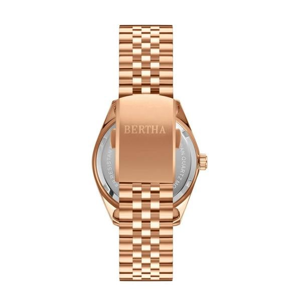 Bertha Marina Mother-Of-Pearl Bracelet Watch - Rose Gold - BTHBS1704