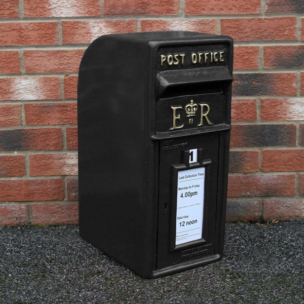 Monstershop Black Royal Mail Post Box