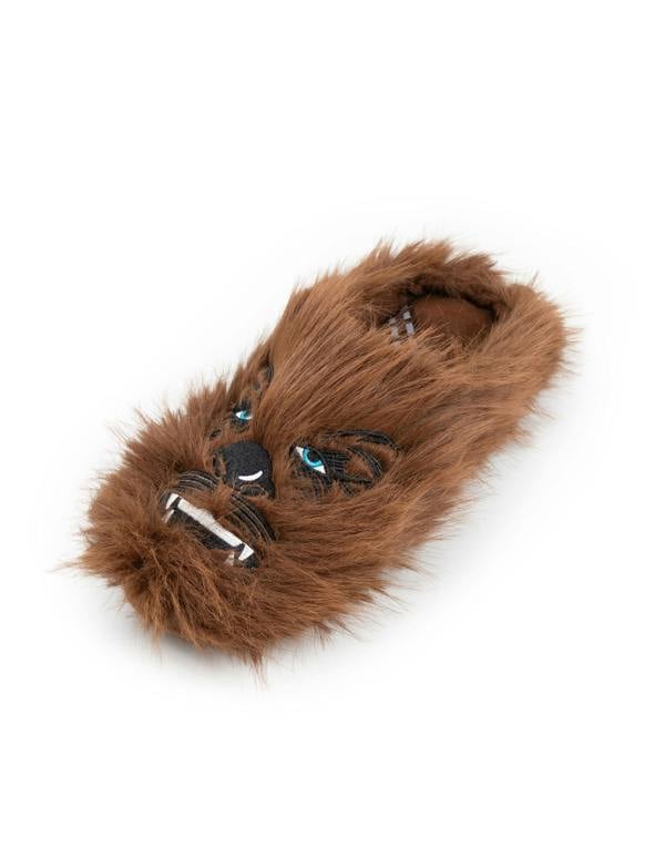 Star Wars Mens Brown Chewbacca Mule Slippers
