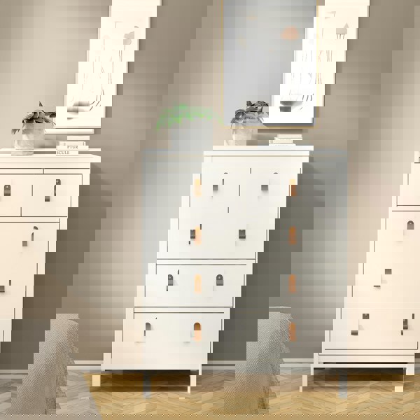 Furniture To Go Barcelona Chest 3+2 drawers in White