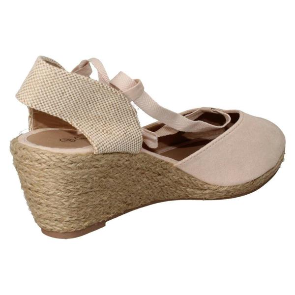 Savannah Ladies Savannah High Espadrille Wedge Sandals F2294
