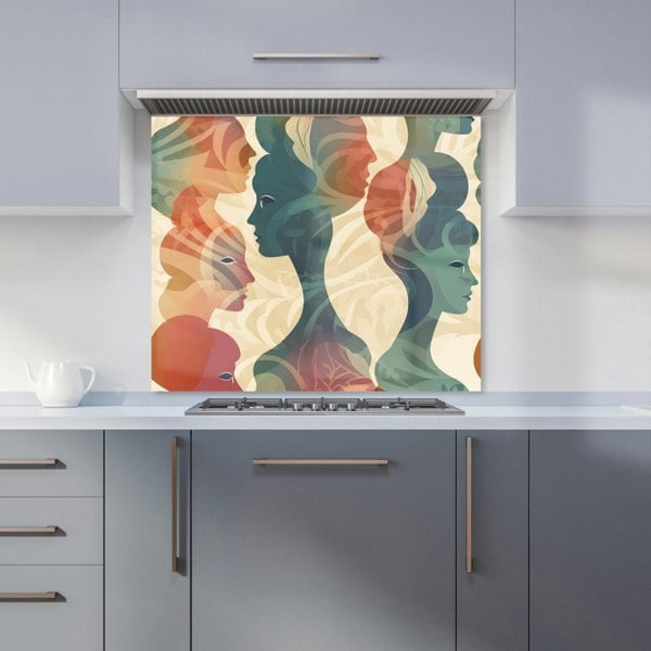 Warren Reed - Designer Coloured Silhouette Kitchen Splashback