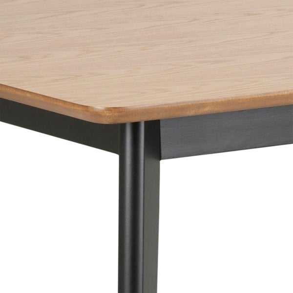 Furniture To Go Roxby Dining Table in Oak & Black