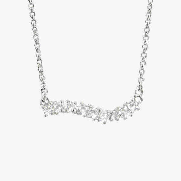 Uchi & Soto Nami Silver Stone Wave Necklace