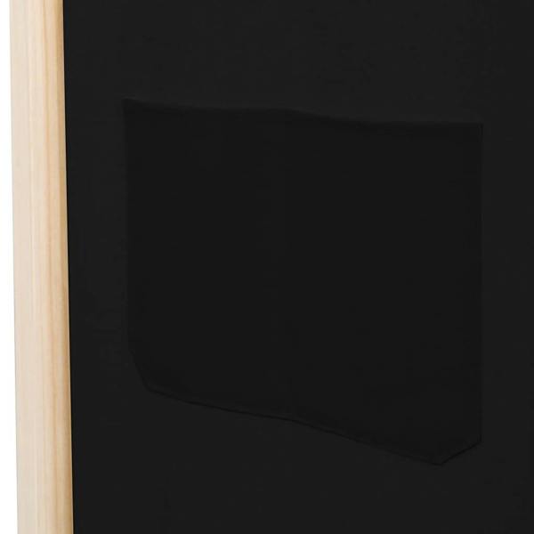 Berkfield 4-Panel Room Divider Black 160x170x4 cm Fabric