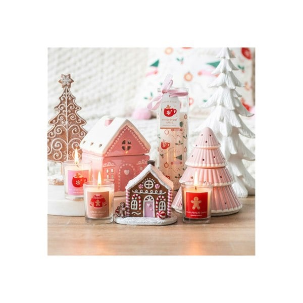 Serano Pink Gingerbread House Incense Cone Burner