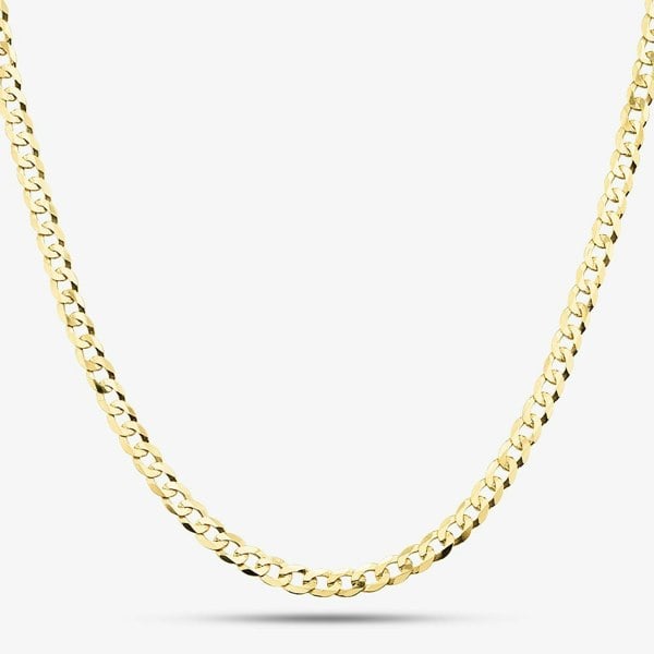T. H. Baker 9ct Yellow Gold 24 Inch Flat Curb Chain SUFC-340-9Y-24