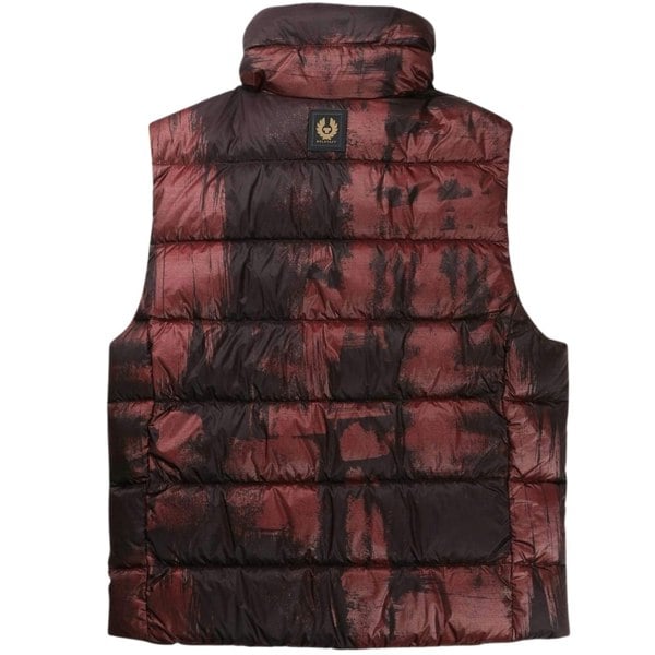 Belstaff Abstract Laurel Lava Red Gilet Down Jacket S