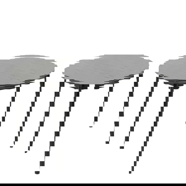 Furniture To Go Montreux Round Extending Dining Table in Black 115-154 cm