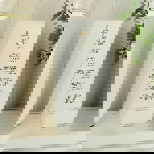 Personalised Memento Company Personalised Memorial Cross Small Wooden Urn