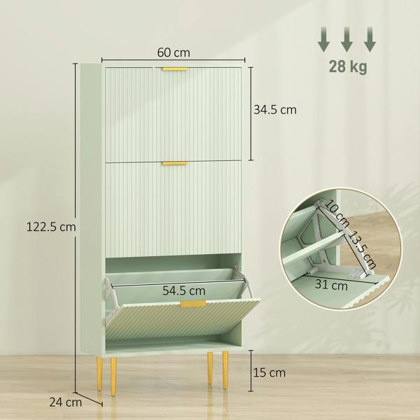 Flip-down Shoe Cabinet