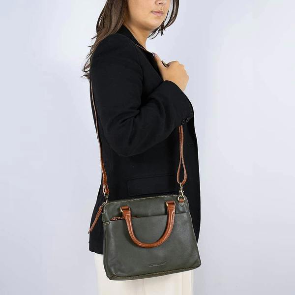 Museum Selection Autumnal Hues Leather Handbag
