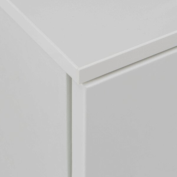 Wyld Haus Leipzig White Gloss Tall Chest of 6 Drawers