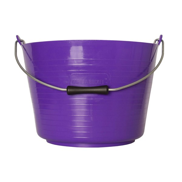 Red Gorilla Horse Feed Bucket - Purple