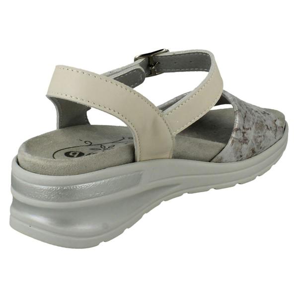 DB Shoes Ladies DB Shoes Buckle Fastening Wide Fit Sandals Night Jar