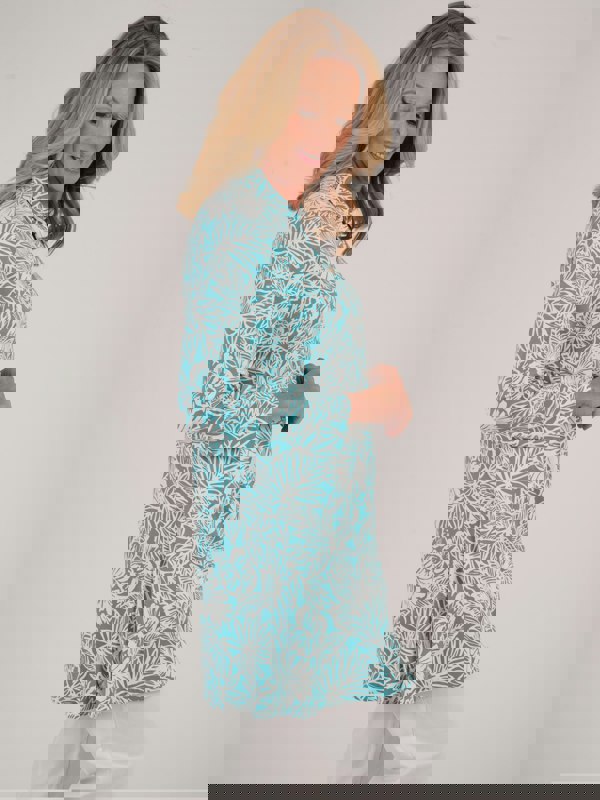 TIGI-Wear Tropical Palm Print Tunic