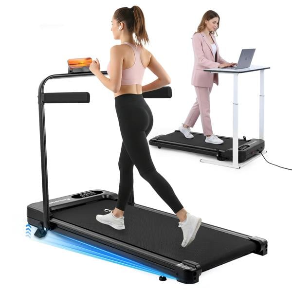 Leaper 2.5HP Foldable Handrail Treadmill with Remote & LED Display