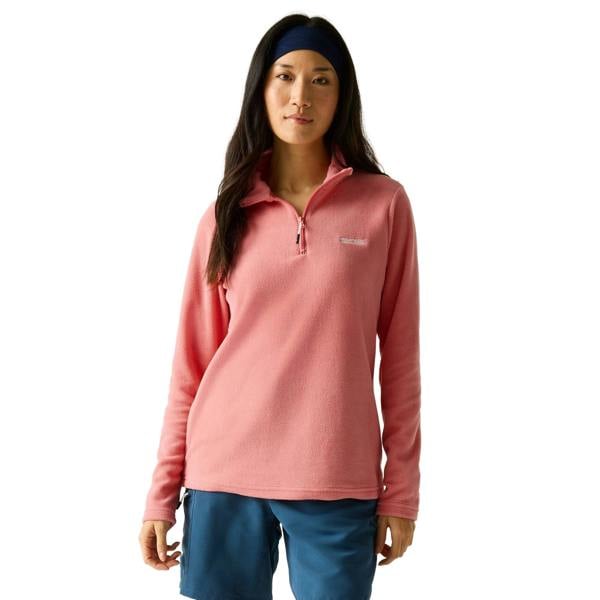 Regatta Great Outdoors Womens/Ladies Sweetheart 1/4 Zip Fleece Top - Peach Pink - 