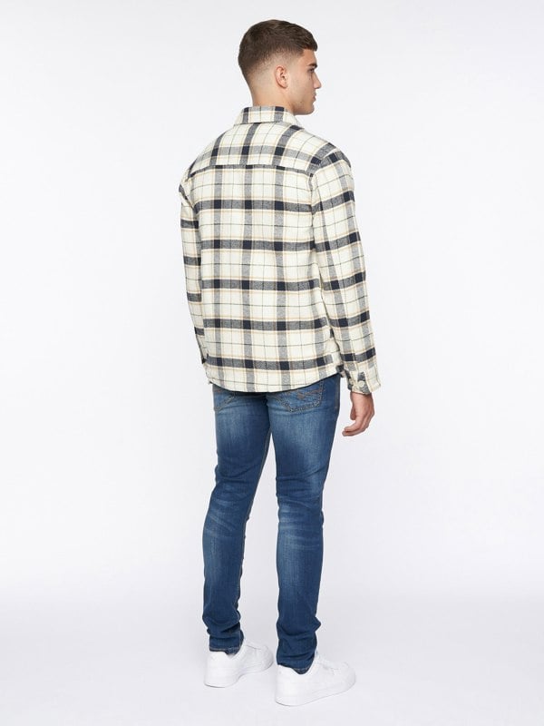 Duck and Cover Francore Overshirt Off White Check