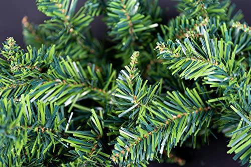 55cm Green Imperial Pine Artificial Christmas Wreath for Door, Fireplace, Stairs and Walls image 7