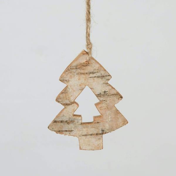 4Pcs Wooden Christmas Hanging Ornaments, Brown Handcrafted Angel Decorations for Trees, Doors and Home Displays image 7