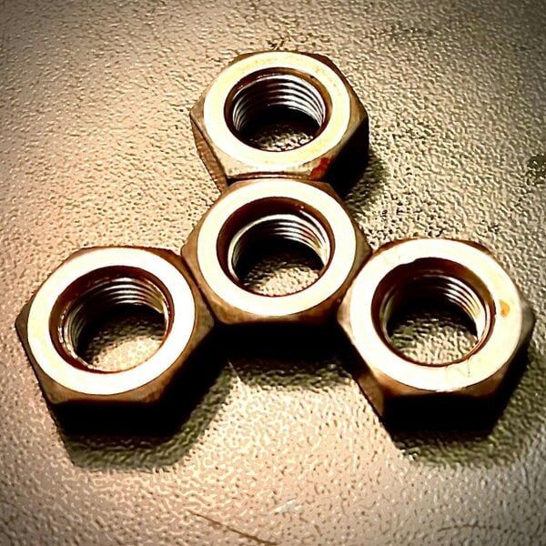 Fixaball Full Hex Nuts Fine Pitch Self Colour Gr8 DIN934 M8 - M24