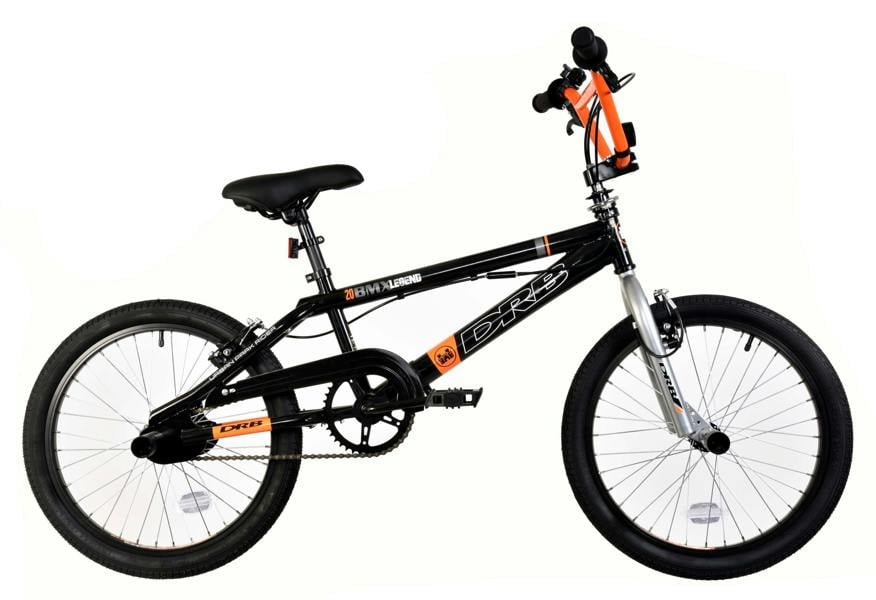 Dallingridge Legend 20" Freestyle BMX Bike w/ 360 Gyro - Gloss Black/Orange/Silver