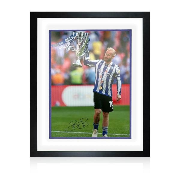 Barry Bannan Signed Sheffield Wednesday Play-Off Win Deluxe Mount Frame