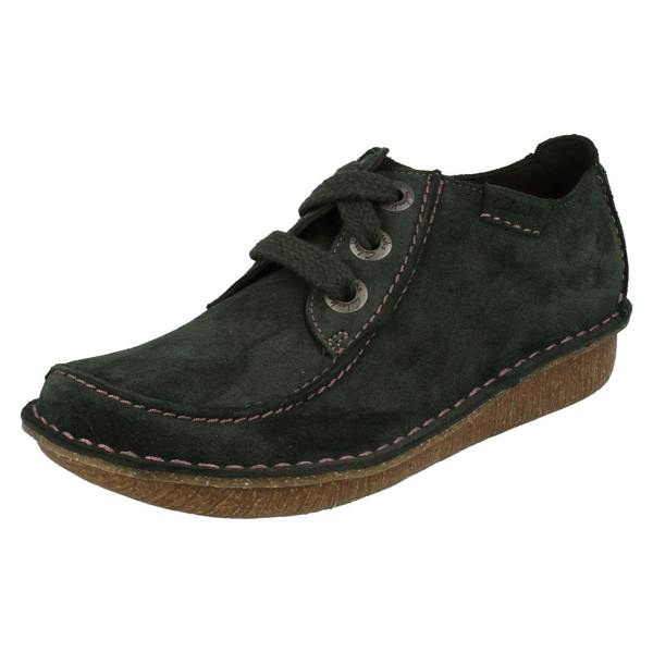 Clarks Ladies Clarks Comfortable Lace Up Flats Funny Dream