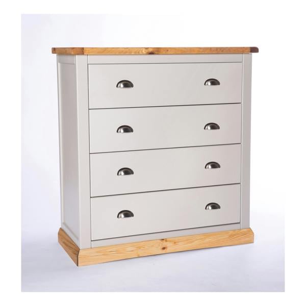 Cabinet Bits Bomporto 4 Drawer Chest of Drawers Chrome Cup Handle