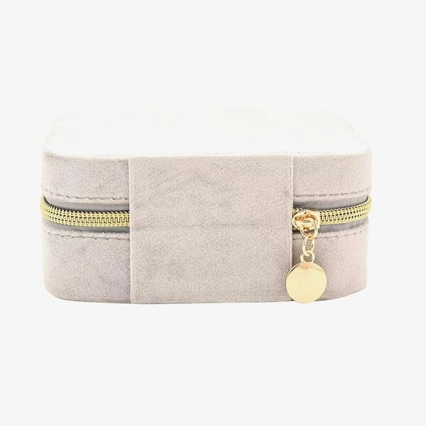 T. H. Baker Sophia Silver Classic Velvet Jewellery Box SP3519