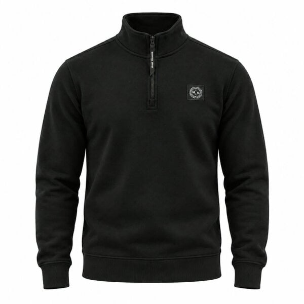 Marshall Artist Marchio 1/4 Zip Sweatshirt Black