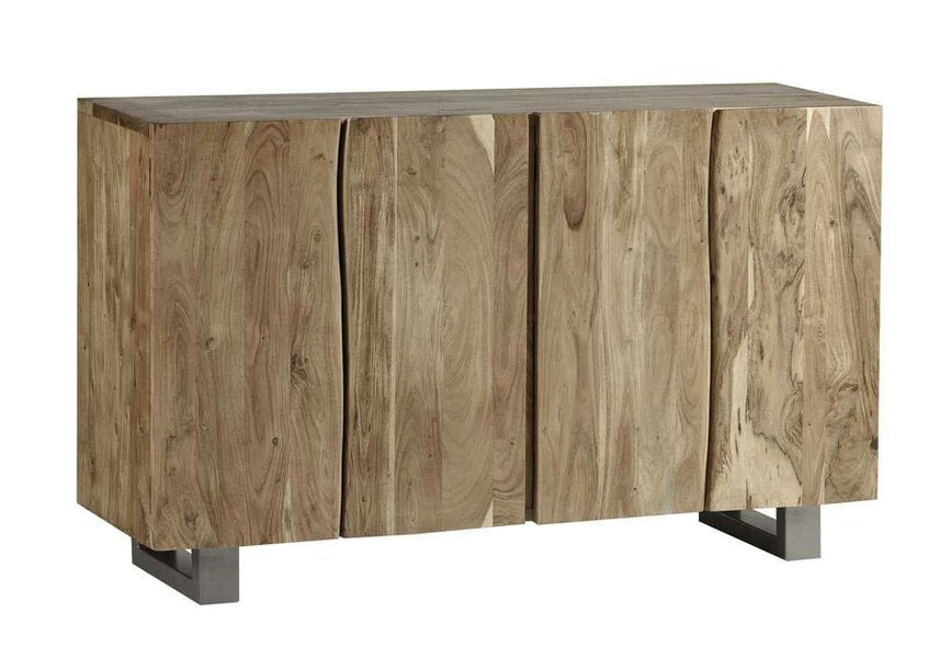 Wyld Haus Wellington Acacia Wood Modern Sideboard 4 Drawers