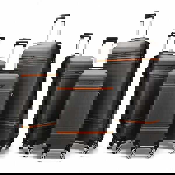 Infinity Luggage Hard Shell Modern 4-Wheel Luggage Suitcase Set