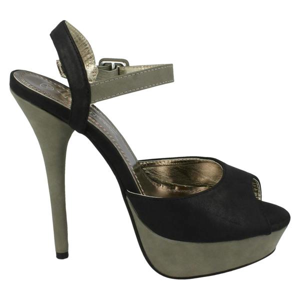 Anne Michelle Ladies Anne Michelle Peep Toe Platform Heels