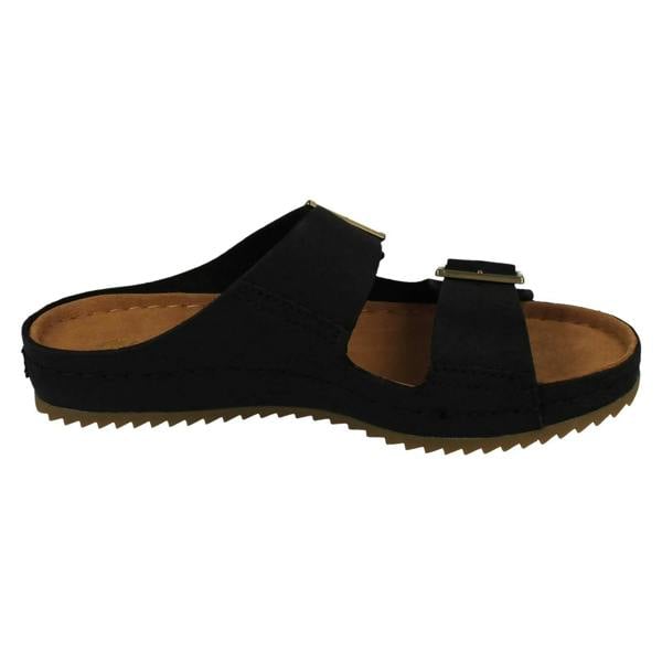 Clarks Ladies Clarks Adjustable Dual Strap Mule Sandals Brookleigh Sun