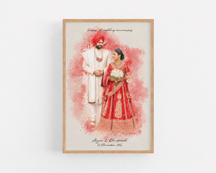 Personalised Watercolour Portrait - Family or Couple