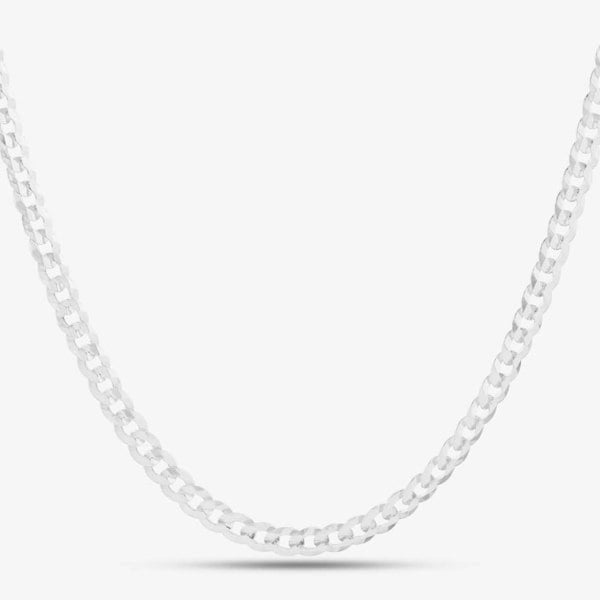 T. H. Baker Sterling Silver Flat Curb Chain 61cm 8.13.6367