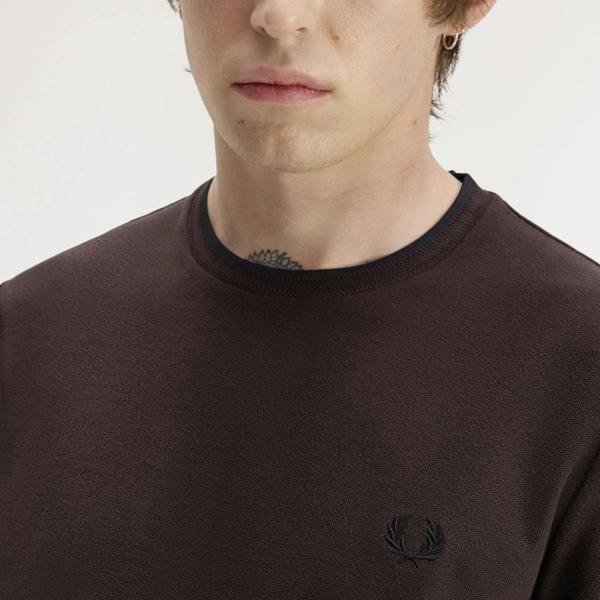 Fred Perry Trim Detail Crepe Piqué T-Shirt
