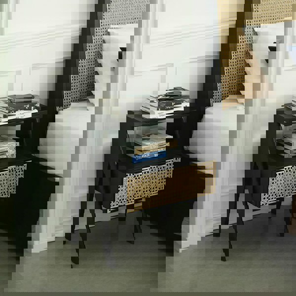 Lambeth Bedside Table, Black-Weilai Concept-Weilai Concept