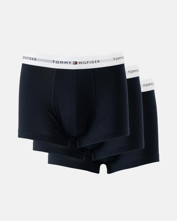 Tommy Hilfiger 3 Pack Mens Trunks - Desert Sky/Desert Sky/Desert Sky