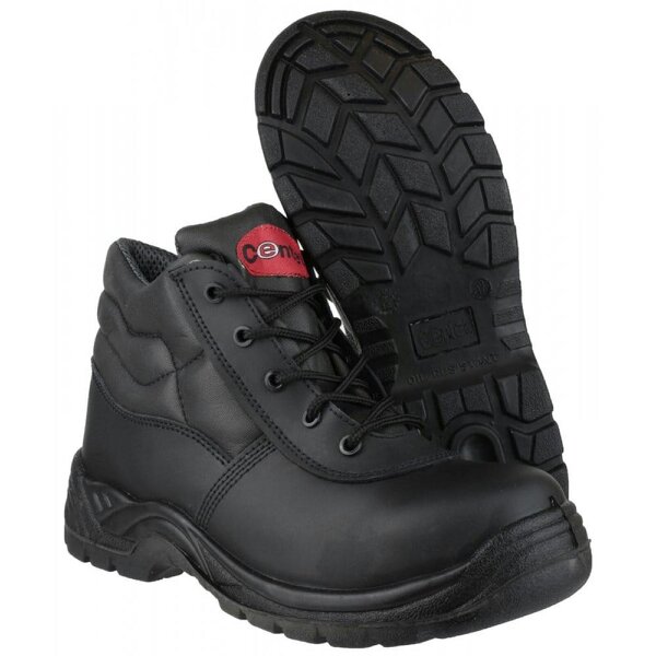 Centek FS30C Leather Safety Boots   in  Black