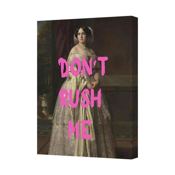 Benjamin Tate Design Dont Rush Me Canvas Print Vintage Portrait Wall Decor