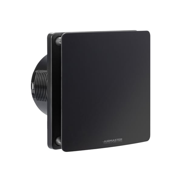 Airmaster 4 Inch Extractor Fan with Humidity Panel and Timer Function - Black