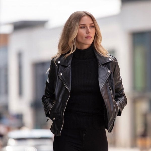 Ashwood Exquisite Real Leather Biker Jacket: AWL-1881