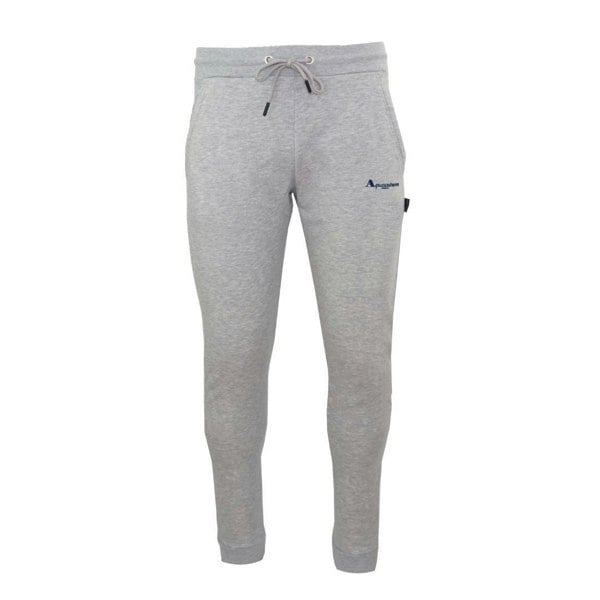 Aquascutum Mens Logo Jogging Bottoms - Grey