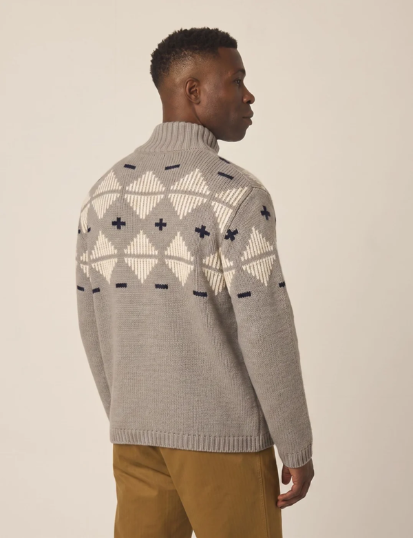Peregrine Mountain Zip Neck Sweater